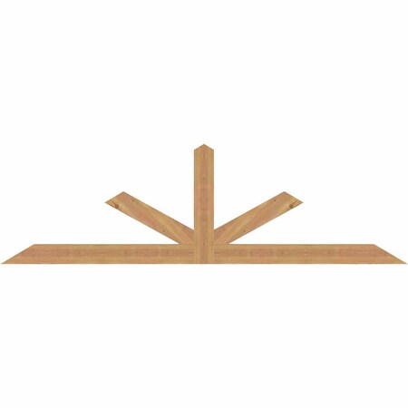 Ekena Millwork Saratoga Smooth Timber Gable Bracket, Western Red Cedar, 72"W x 21"H x 1 1/2"D x 3 1/2"F, 7/12 Pitch GBW072X21X0204SAR00SWR